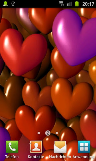 Hearts 3D Full Live Wallpaper