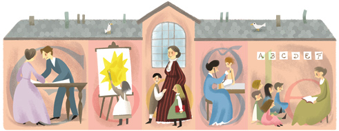 Google Doodle Jane Addams' 153rd Birthday