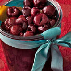 Quick Brandied Cherries