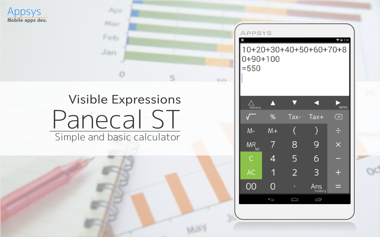 Android application Calculator PanecalST Plus screenshort