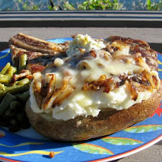 Caramelized Onion-Stuffed Baked Potato