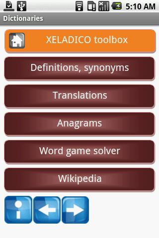 Xeladico dictionaries