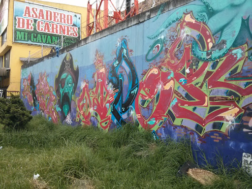 Graffiti Pulpo Y Pirata