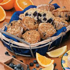 Lemon-Blueberry Oat Muffins