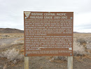 Historic Central Pacific Railroad Grade Marker