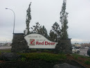 Red Deer Welcome Sign