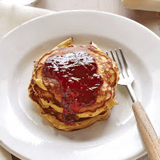 Hazelnut Pancakes with Raspberry Sauce