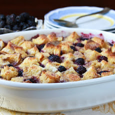 Blackberry Vanilla Bread Pudding