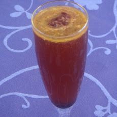 Honey Tangerine Champagne Punch With Black Cherry Granita