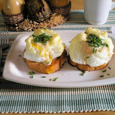 Whipped Eggs on Toast