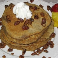 Gingerbread Pancakes with Carmelized Pecans