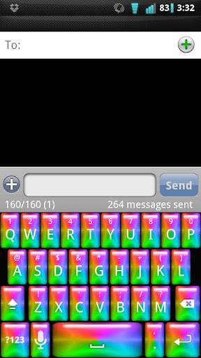 Rainbow Aqua Keyboard Skin