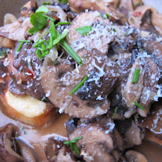 Mushroom Ragù on Gruyère Toast