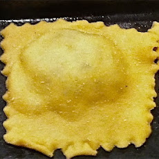 Leek Ravioli with Lamb Sauce