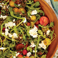 Arugula and Lentil Salad with Goat Cheese