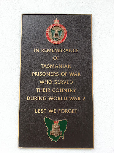 Tasmanian Prisoner of War Memorial Plaque