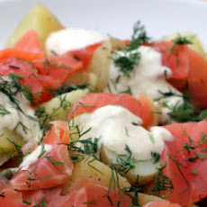 Smoked Salmon and Potato Breakfast Casserole