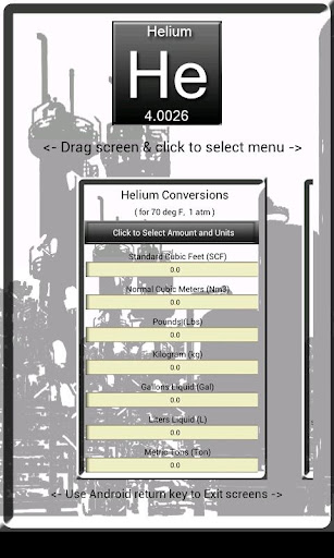 Helium Unit Calculator