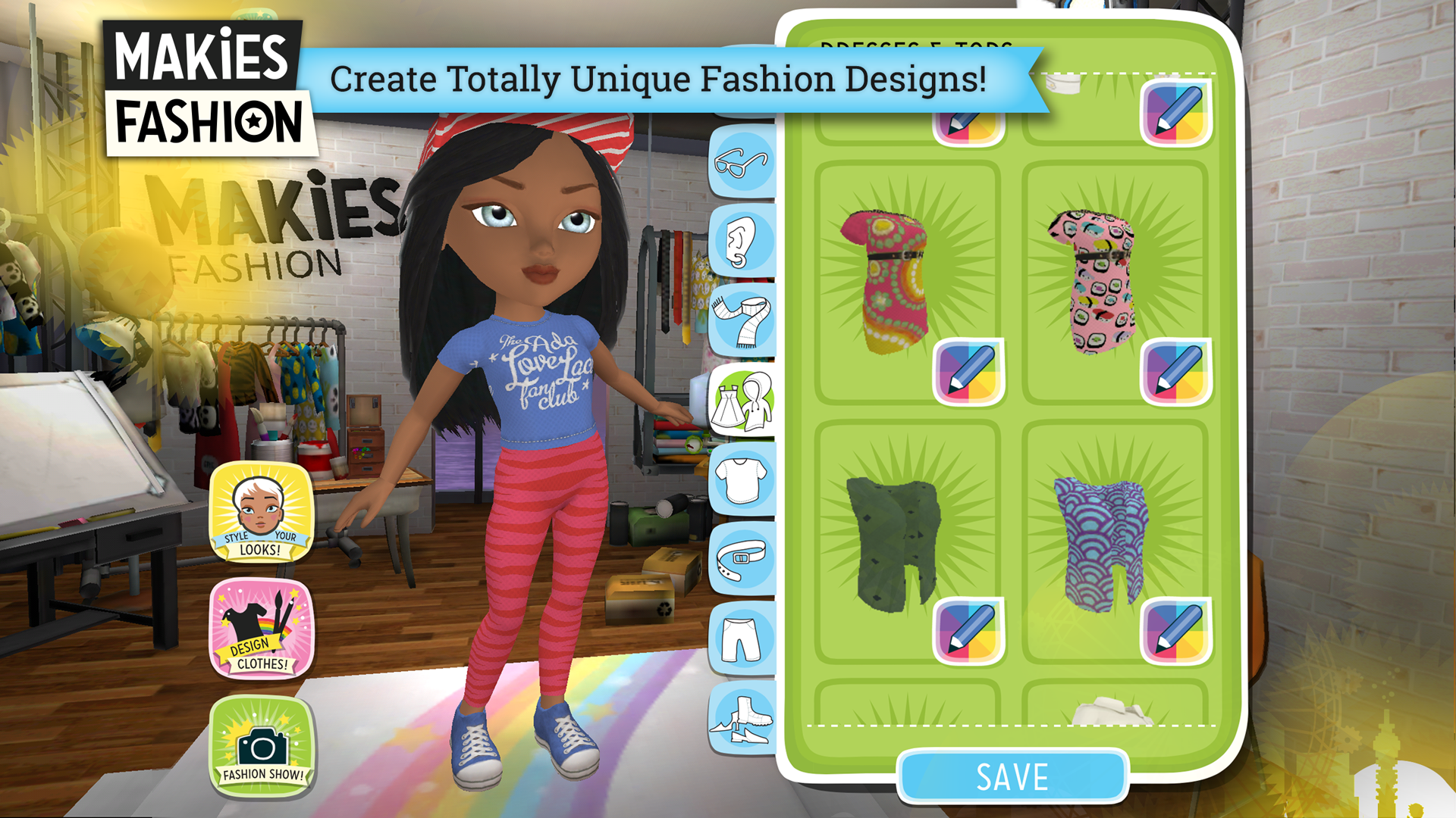 Android application Makies Fashion screenshort