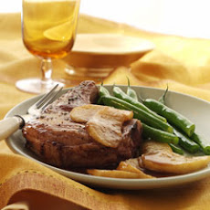Savory Pork Chops & Brown Sugar-glazed Apples