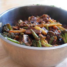Green Beans With Peanut Ginger Dressing