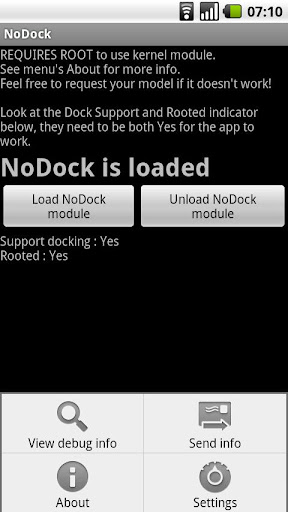 NoDock NEED ROOT