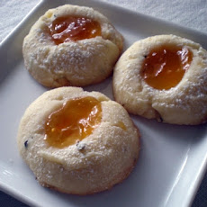 Apricot Cream Cheese Thumbprints