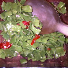 Who knew they are called Romano? Quick green bean salad