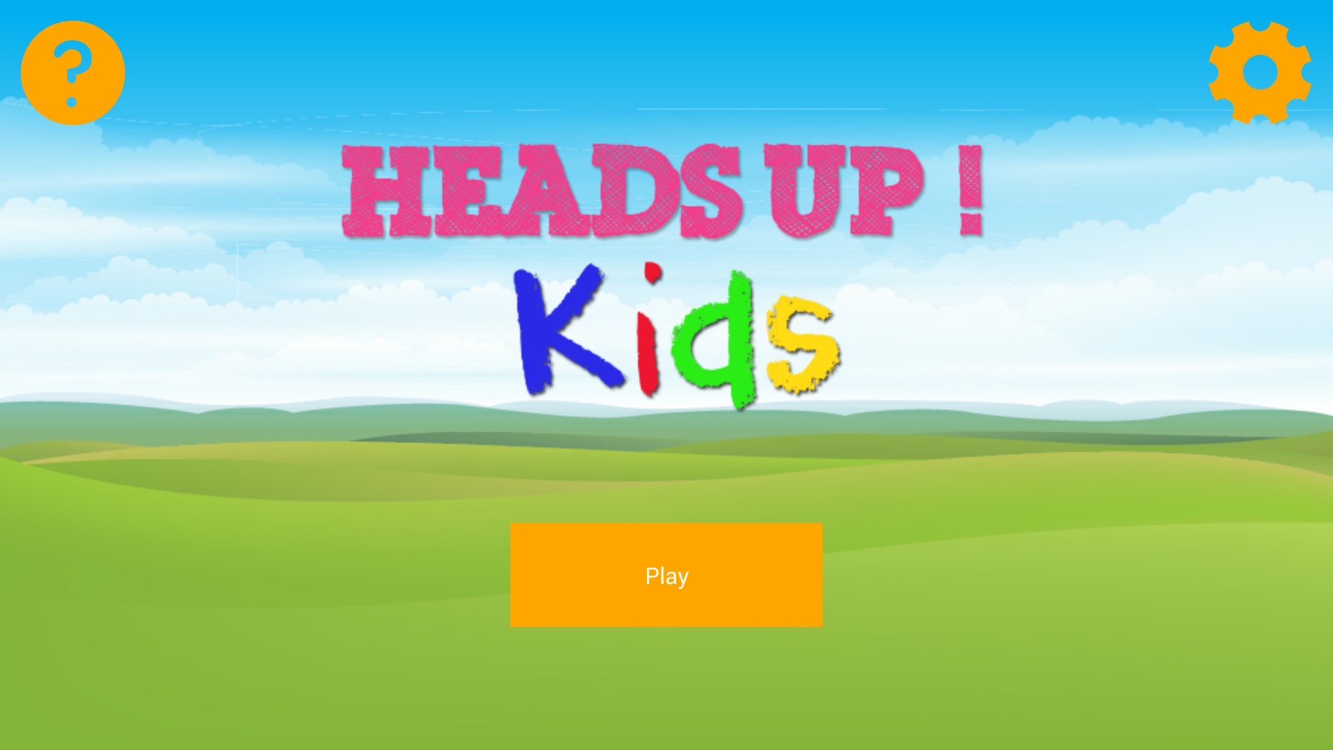 Android application Heads Up! Kids Edition screenshort