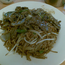Beef, Black Beans and Rice Noodles With Oyster Sauce