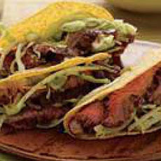 Avocado Salad-Topped Steak Tacos