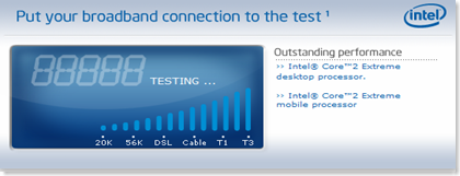 Intel test connexion