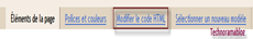 Editer le code HTML