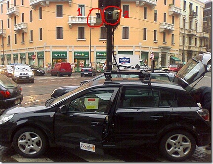 Google Maps Street View vehicle? With the new angles that these images 