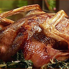 Roast Goose with Armagnac Blueberry Reduction