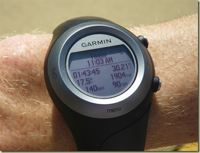 Garmin 405 Activity Overview