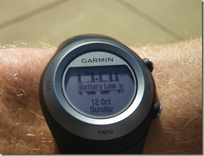 Garmin 405 Battery Low