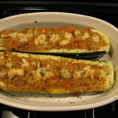 Quinoa Stuffed Zucchini Boats