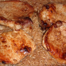 Pork Chop, Onion, and Rice Casserole