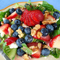 Red, White, and Blue (Berry) Green Salad