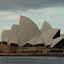 Closeup of the Sydney Opera House from Circular Quay near The Rocks