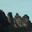 Closeup of the Three Sisters from the Cableway