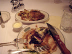 Filet Oscar, mostly eaten