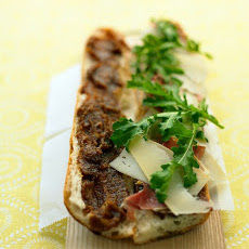 Prosciutto and Fig-Spread Sandwich