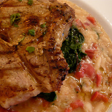 Apple Raisin Pork Chops