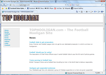 Football hooligan website