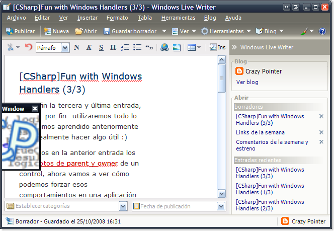 Windows Live Writter es ahora el padre de PictureWindow. No es Potosof :)