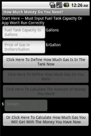 Fuel Level Calculator