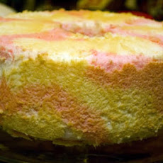 Marbled Peppermint Angel Cake