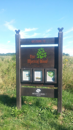 Welcome To The Magical Wood Wooden Marker 